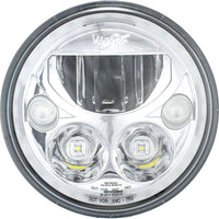 Einzelner 7" runder bernsteinfarbener Halo VX-Scheinwerfer (mit Low-High-Halo)