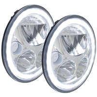 7" VX-Serie LED-Scheinwerfer-Kit - Chrom | Weißer Halo