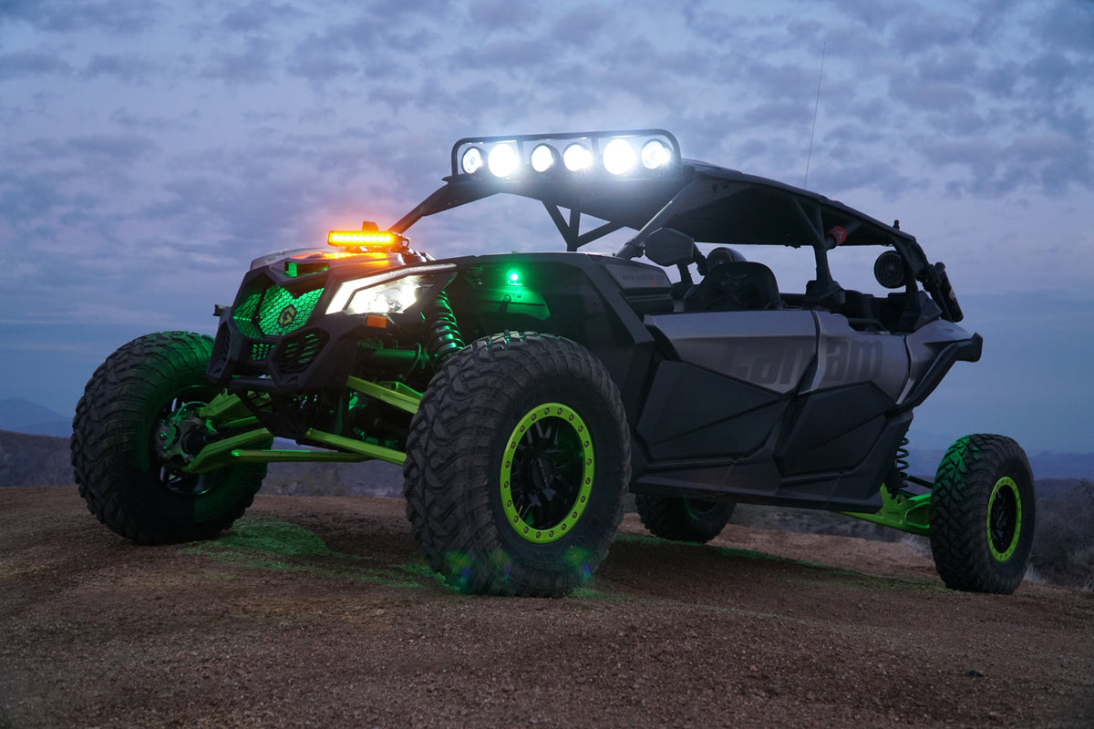 Soporte de montaje de choque Can-Am Maverick X3 2017-2024 para barra de luces de 12"