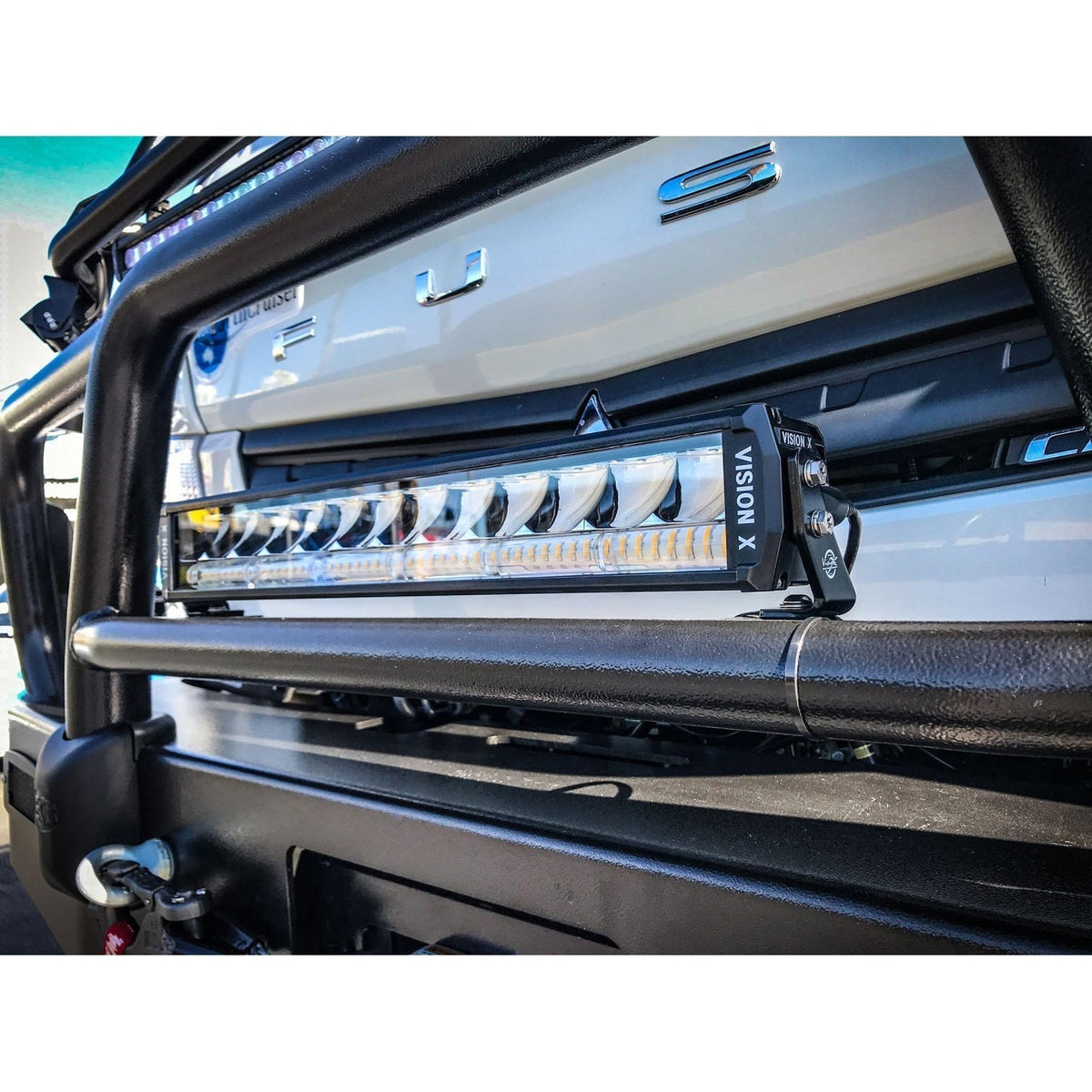 Barra de luces LED de doble acción Shocker de 30 pulgadas | Elíptico Blanco