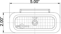 2"x5" Chrome Fog / Driving Lights