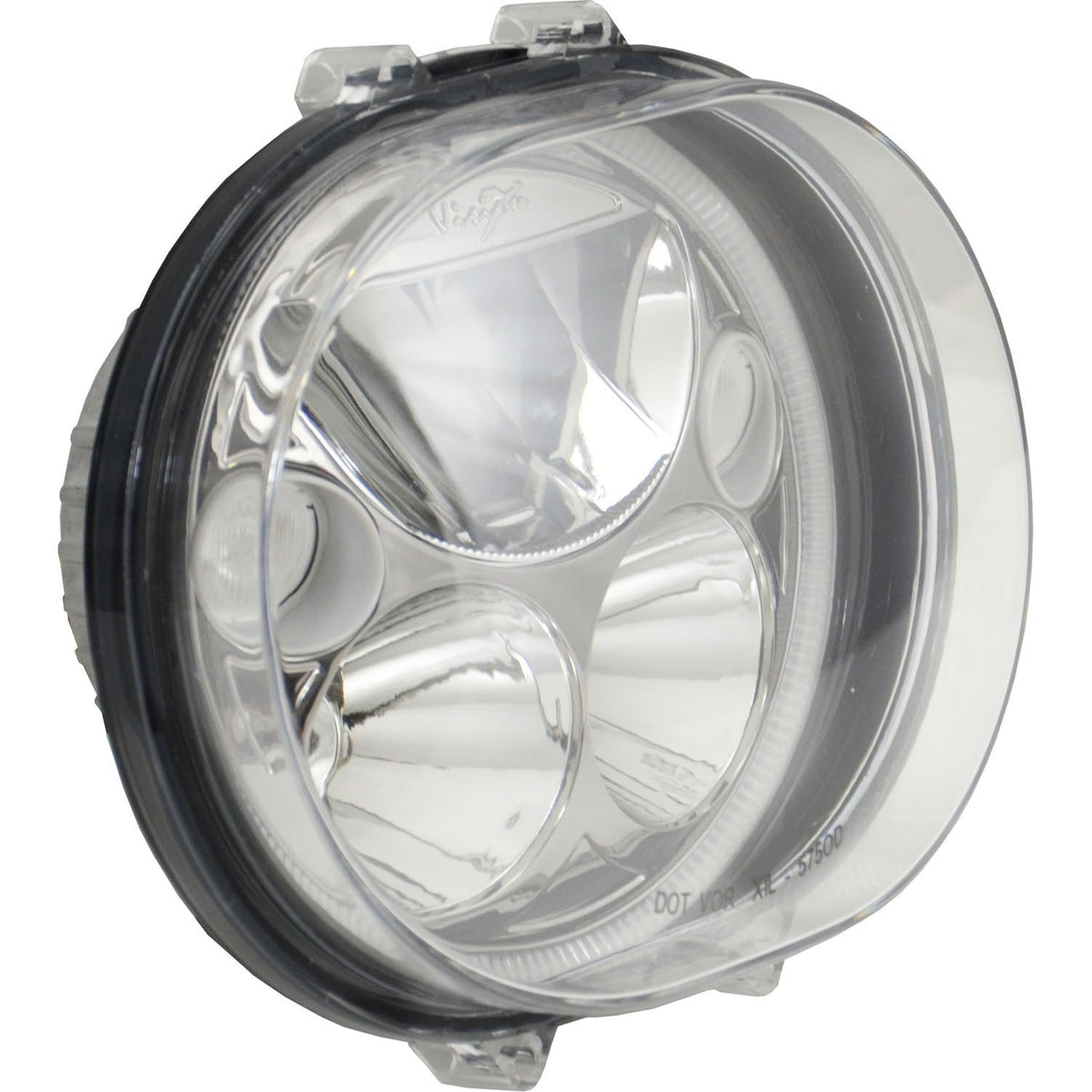 Kit de remplacement de phare XMC 2004-2013 Road Glide chromé | Halo Blanc