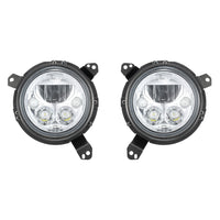 18+ Jeep JL / '20+ Jeep Gladiator VX LED-koplampenset - Chroom | Witte Halo