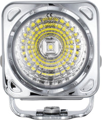 3" Optimus Chrome Square 20° Beam LED Light Kit