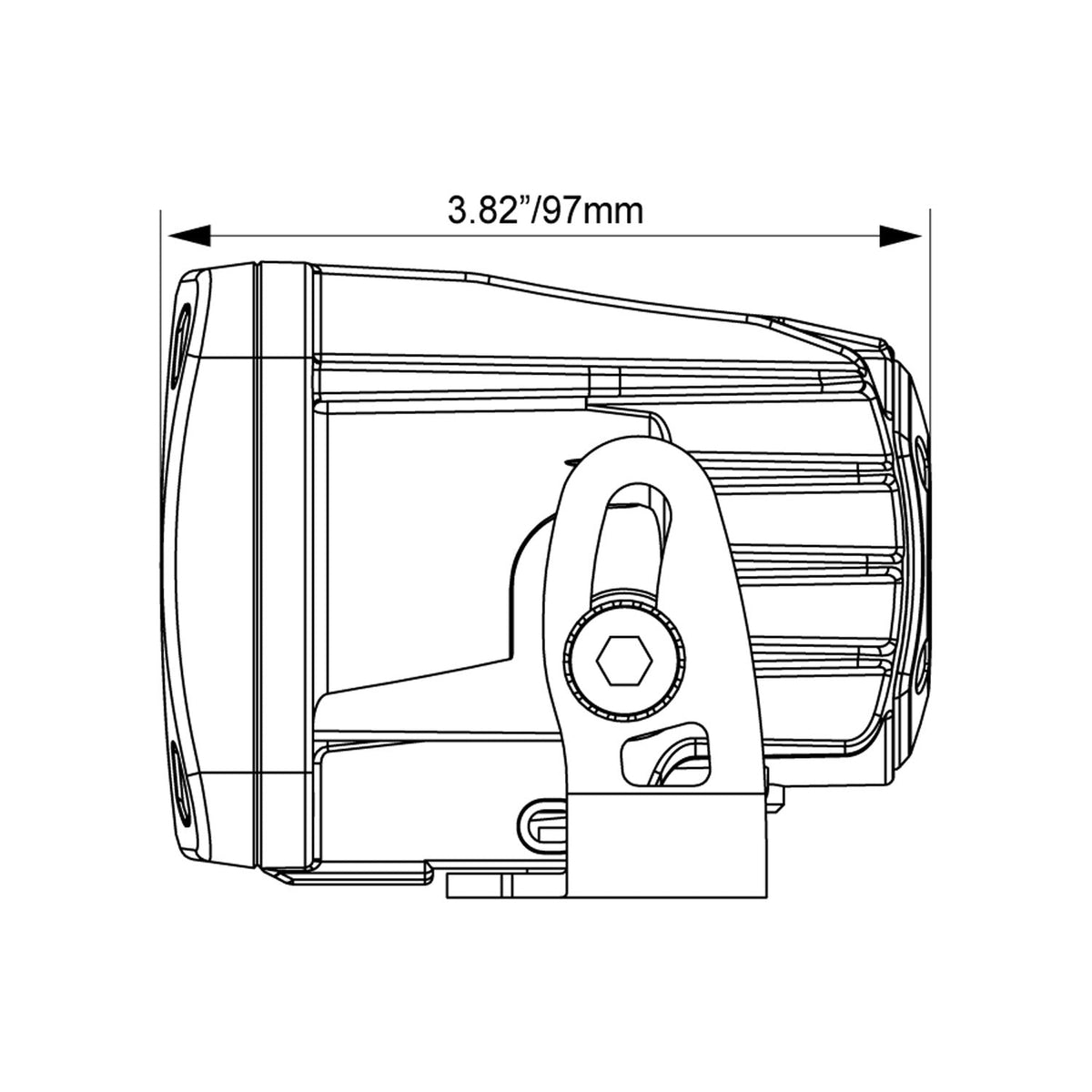 3" Optimus Square 20º Beam LED-Beleuchtungsset