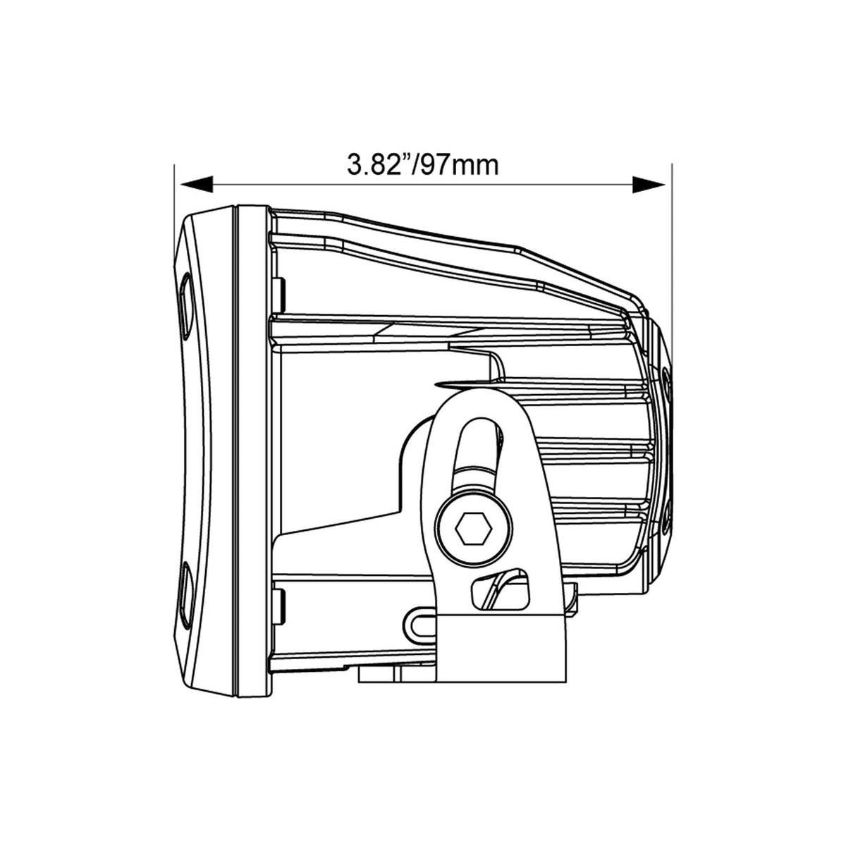 3,7" Optimus Ronde 60º Stralings LED Licht