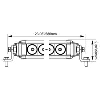 Barre lumineuse LED incurvée de 20" XPL