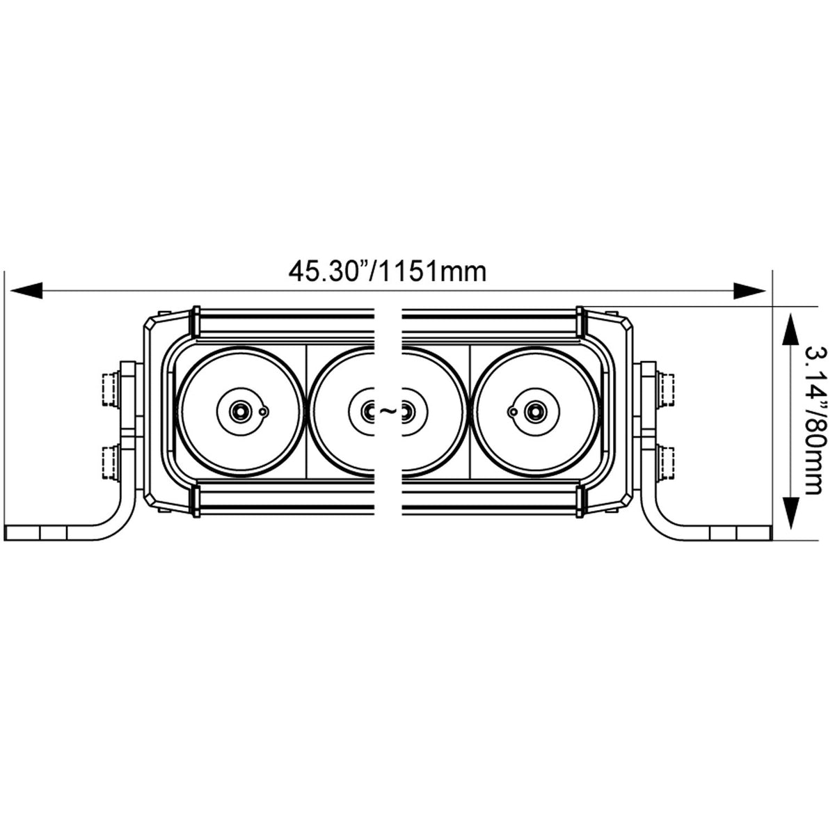 Barre lumineuse LED XPR-S de 46 pouces