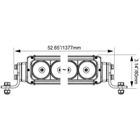 50" XPR gebogene Halo-Lichtleiste