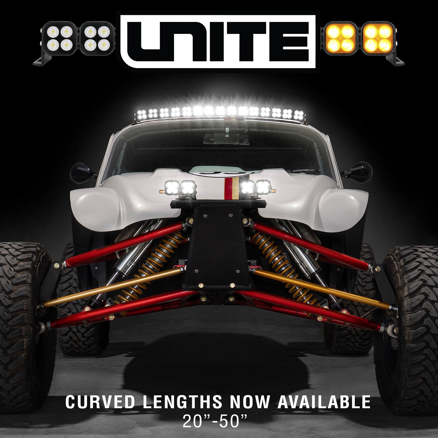 UNITE LED Light Bar Now With Curved Rails
