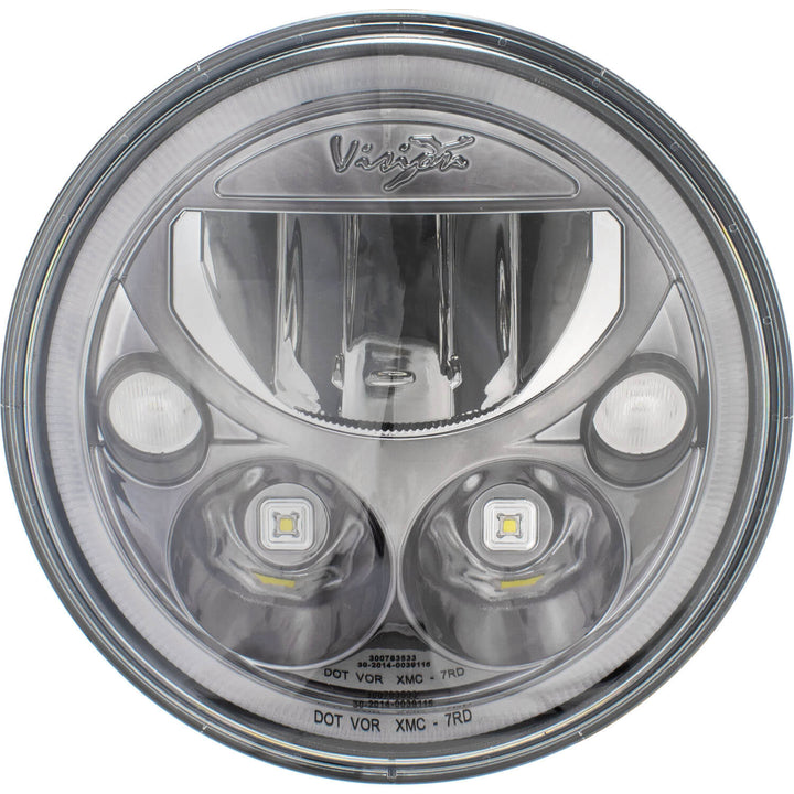 2007-2017 Jeep JK VX LED Headlight Kit - Black Chrome | White Halo