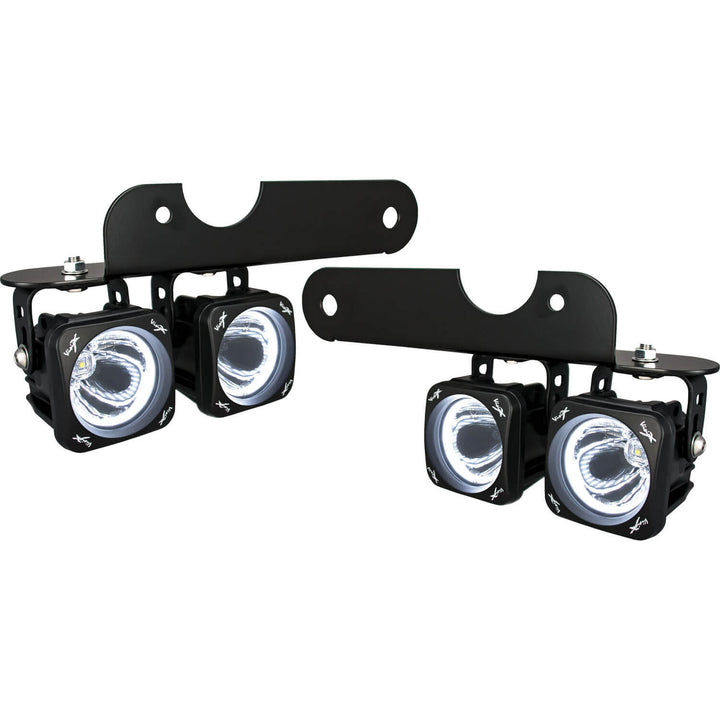 2017-2020 Ford F-150 Raptor LED Halo Fog Light Kit With Optimus Halo Lights