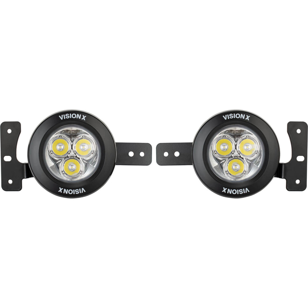 18+ Jeep JL / '20+ Jeep Gladiator Fog Light Kit with 3.7" Multi-LED Mini Cannons