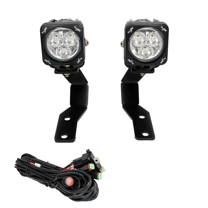 Montajes en el pilar A para Ford Ranger 2019+ con Mini Cañón de 20 WATT  