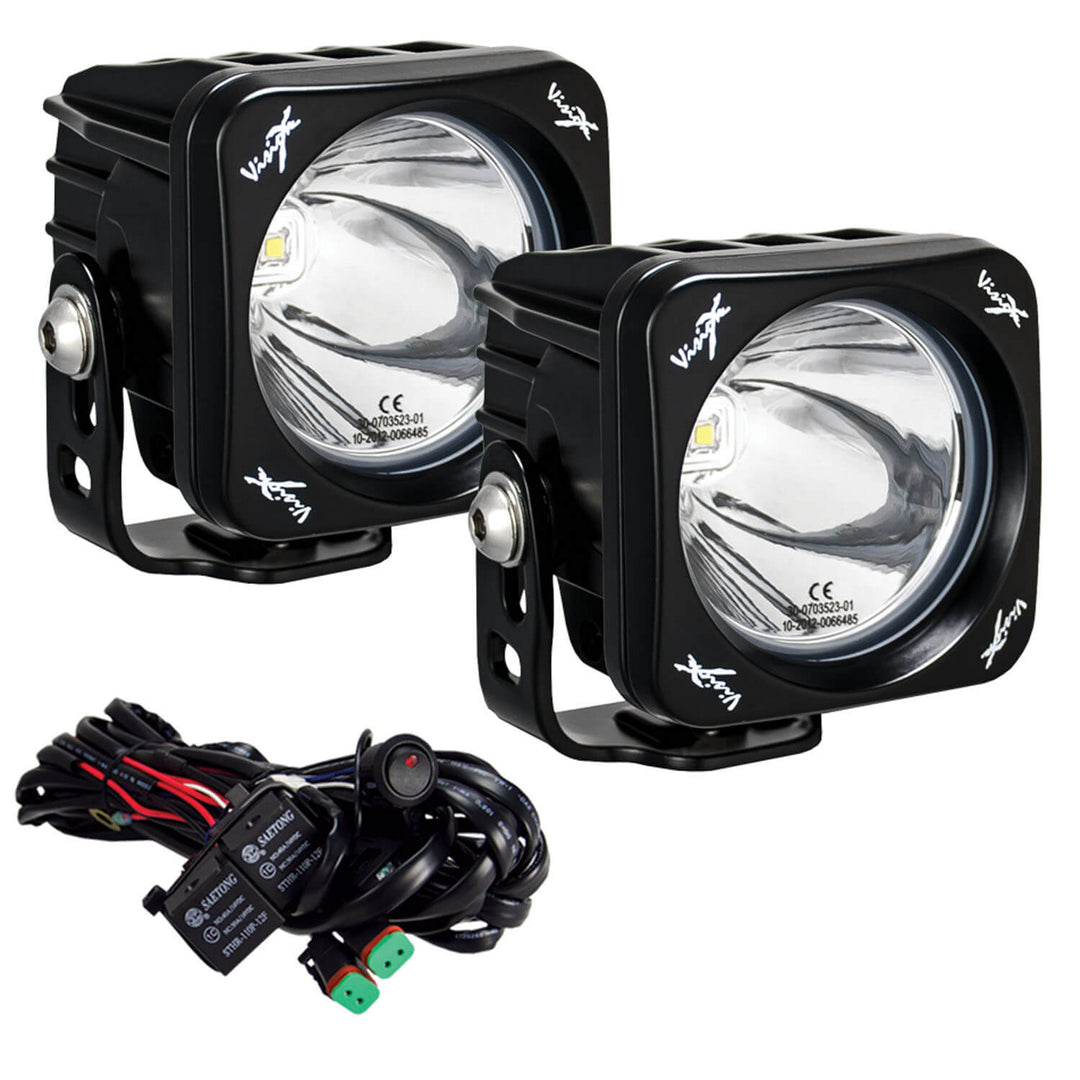 Kit de cañón de luz LED individual cuadrado CG2 de 3"