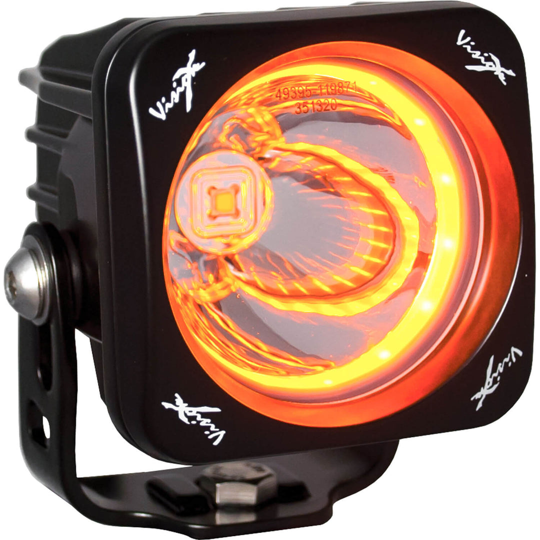 Optimus Square de 3" con haz de 15º y luz LED Halo ámbar