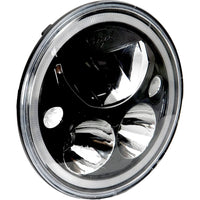 5.75" Single Black Chrome Face Round VX Headlight (with Low-High-Halo)