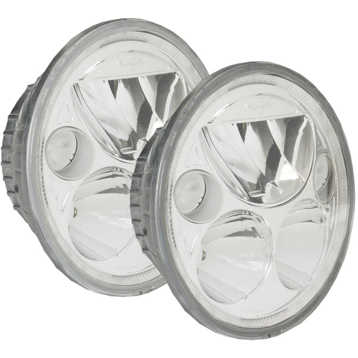 Kit de faro LED serie VX 5.75" - cromo | halo blanco