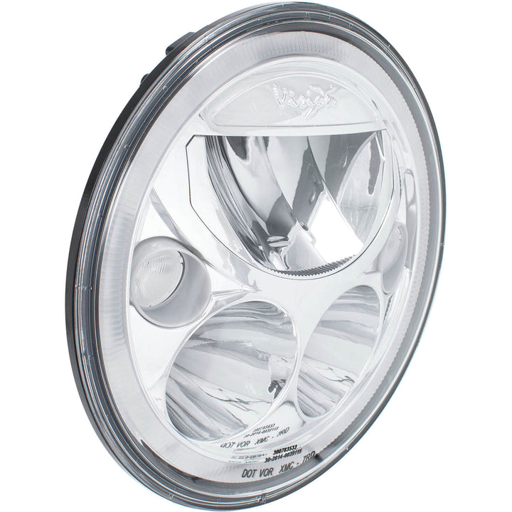 Phare VX rond 7" simple avec halo ambre (avec feux de croisement, feux de route et halo)