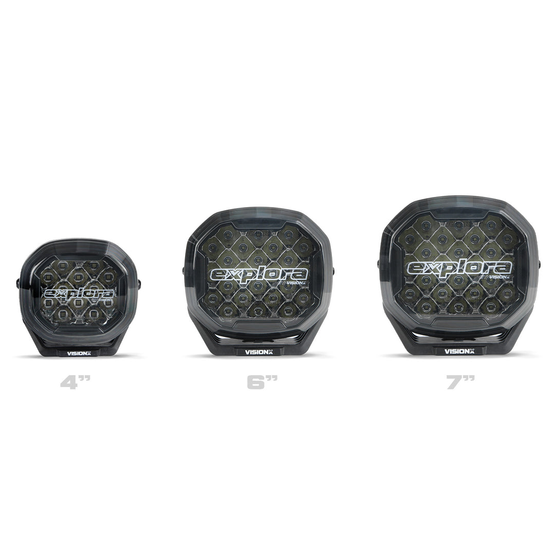 Explora 7" Driving Lights With Dual-Color DRL