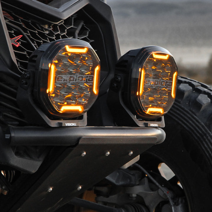 Explora 7" Driving Lights With Dual-Color DRL
