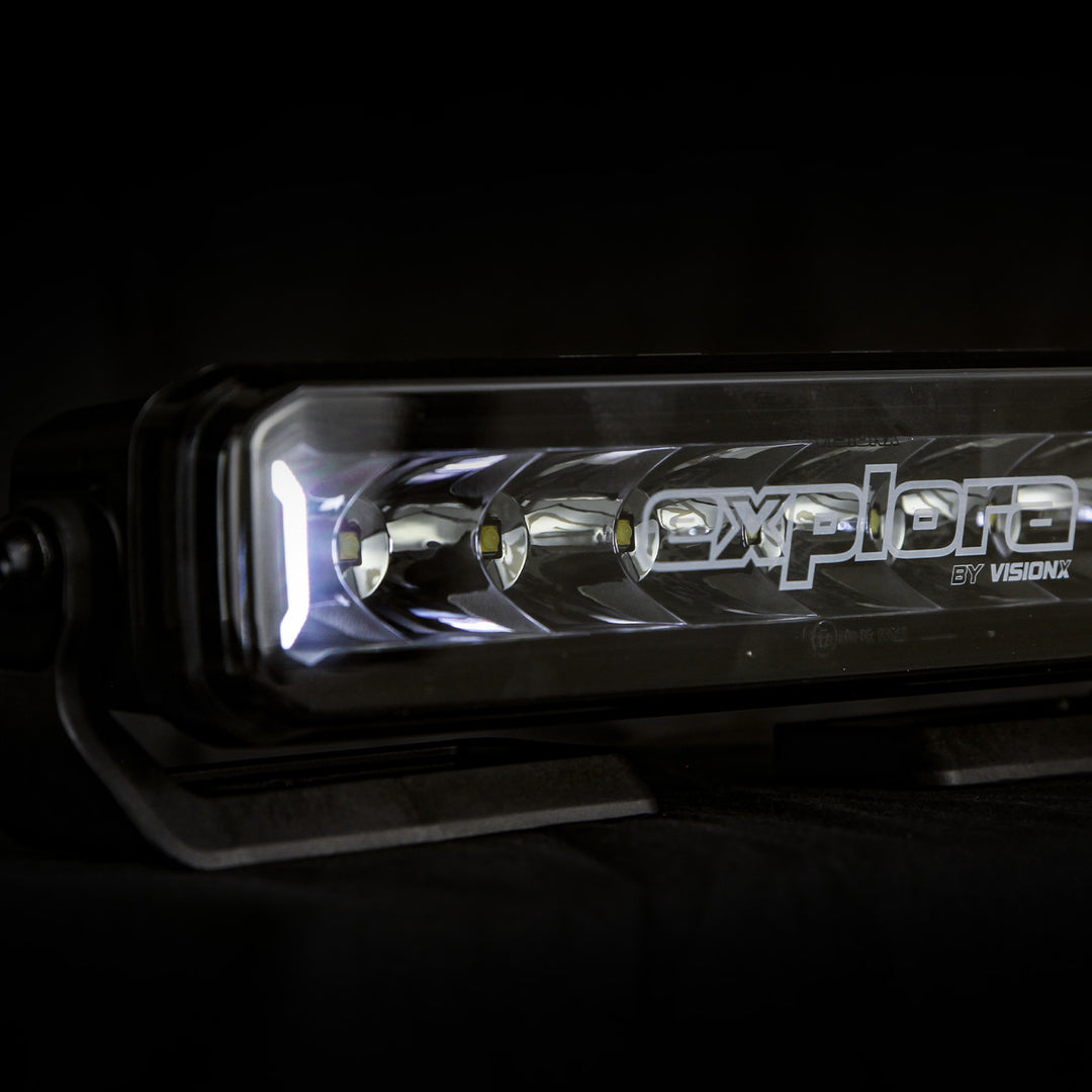 Explora 20" Light Bar Single Row With Dual-Color DRL
