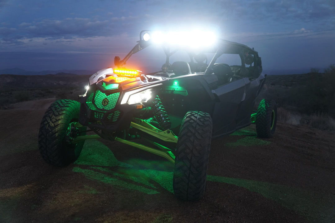 Soporte de montaje para amortiguador Can-Am Maverick X3 2017-2024 para barra de luz de 12"  