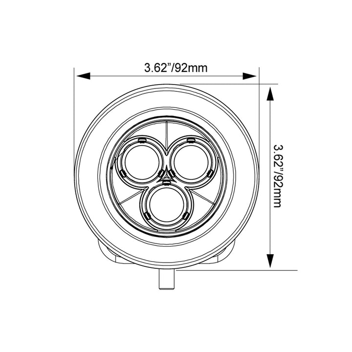Kit de focos LED múltiples CG2 de 3.7 pulgadas