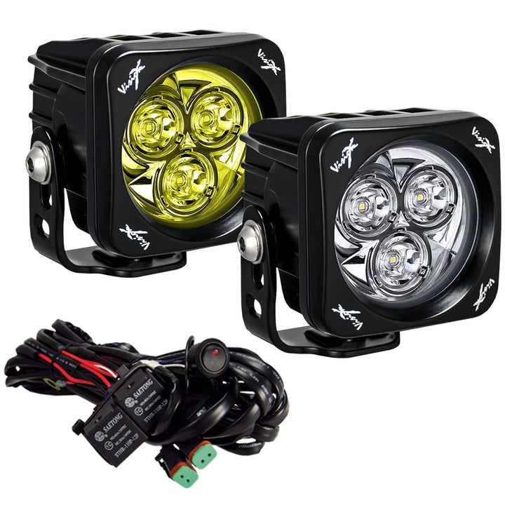 Kit de cañón de luz LED múltiple cuadrado CG2 de 3"