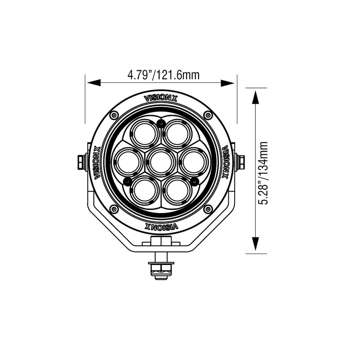 Supports de pilier A pour Toyota Tacoma 2016-2023 avec CG2 de 4,7"