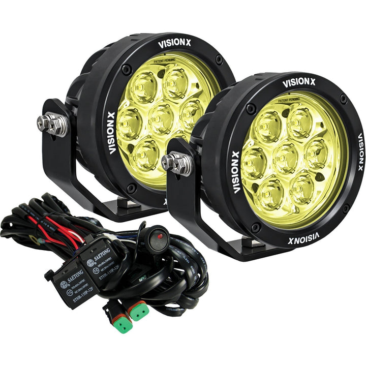 4.7" Round CG2 SAE Multi-LED Light Cannon Kit