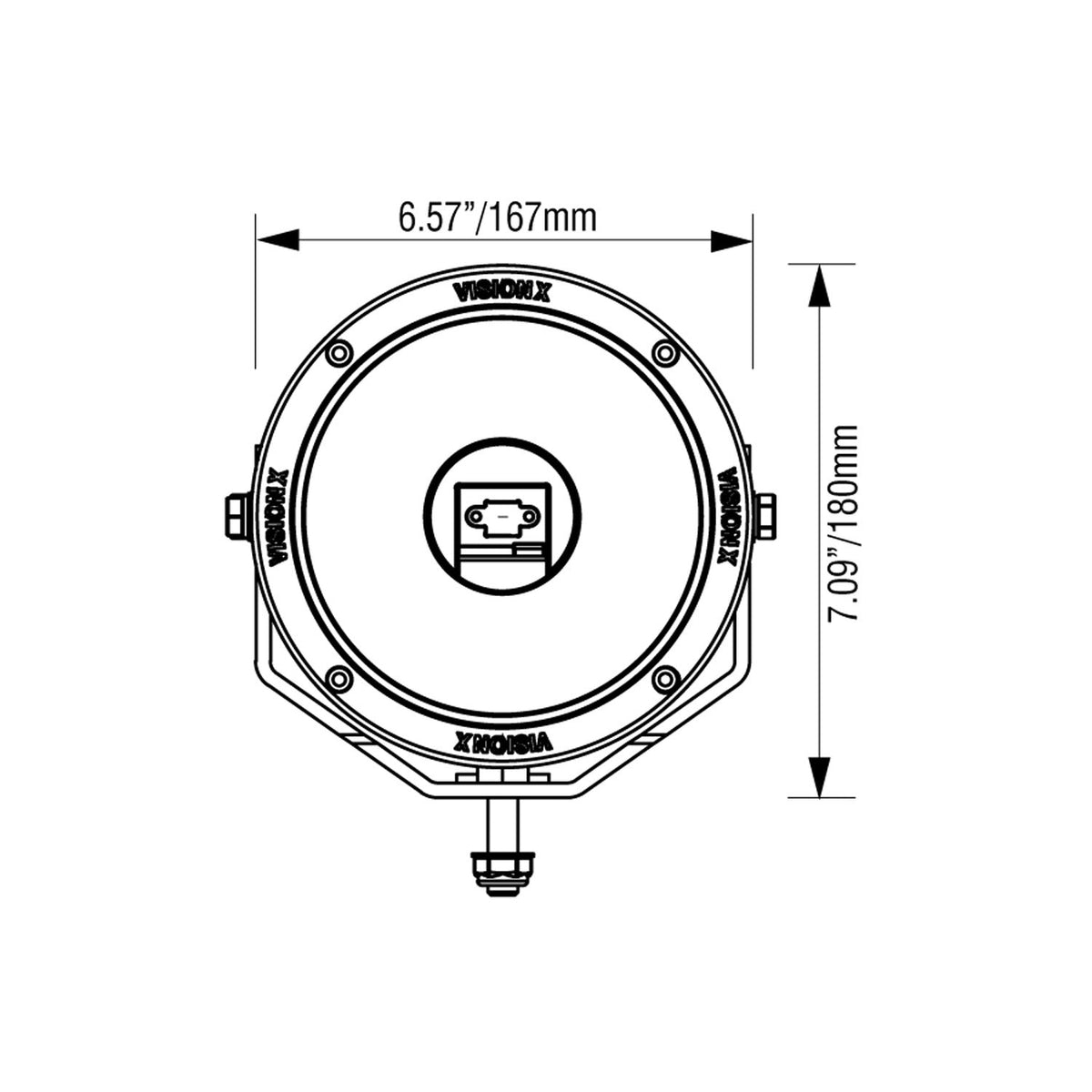 Kit de foco LED único CG2 de 6.7 pulgadas