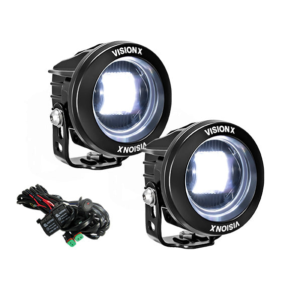 3.7" Round CG2 SAE LED Light Cannon Kit