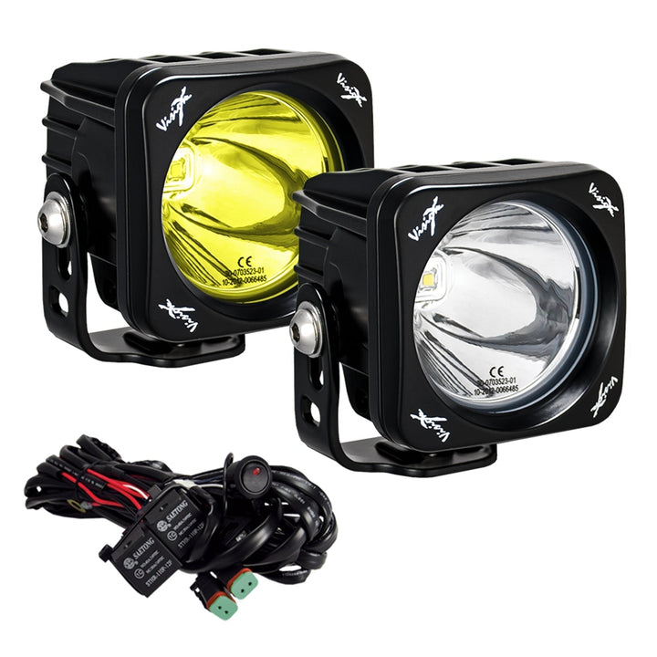 Kit de cañón de luz LED individual cuadrado CG2 de 3"