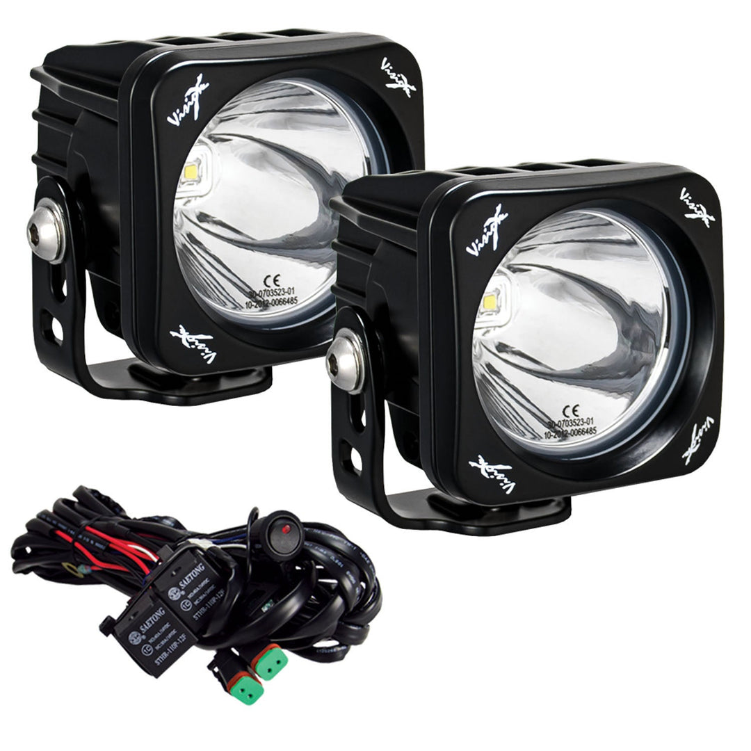 Kit de cañón de luz LED individual cuadrado CG2 de 3"