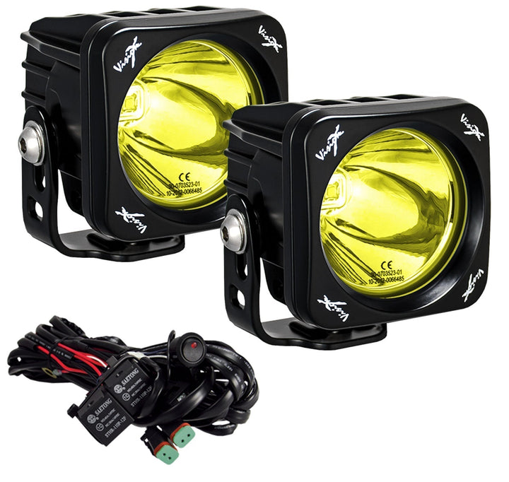 Kit de cañón de luz LED individual cuadrado CG2 de 3"