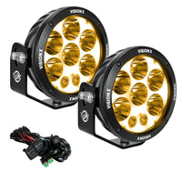 6,7" ADV lichtkanonset met amberkleurige halo