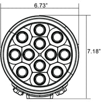 6" TPX Transporter 12-LED Driving Light