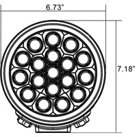 6" TPX Transporter 18-LED Driving Light