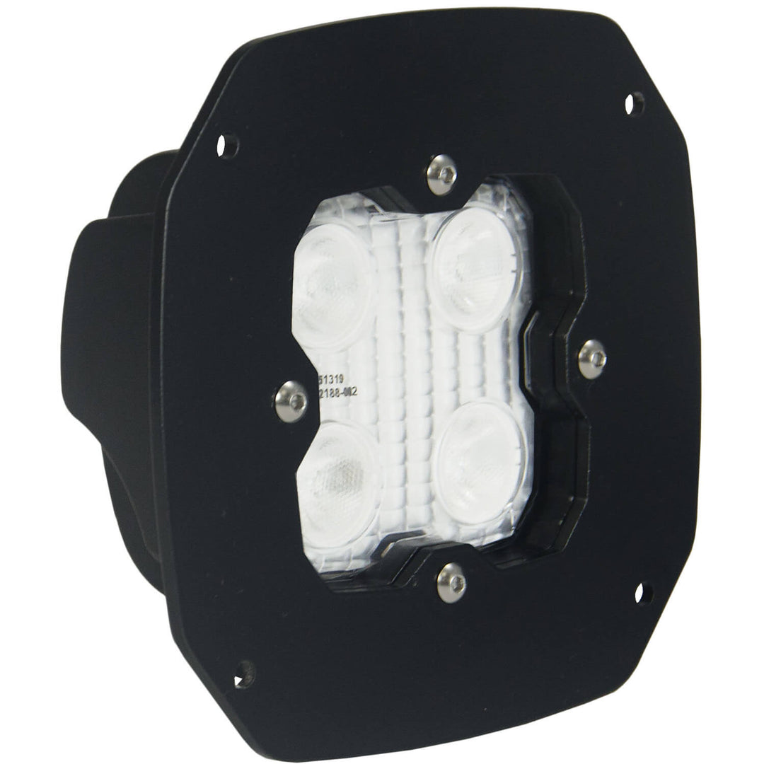 Luz de trabajo Duralux de 4 LED, haz de 10º, montaje empotrado