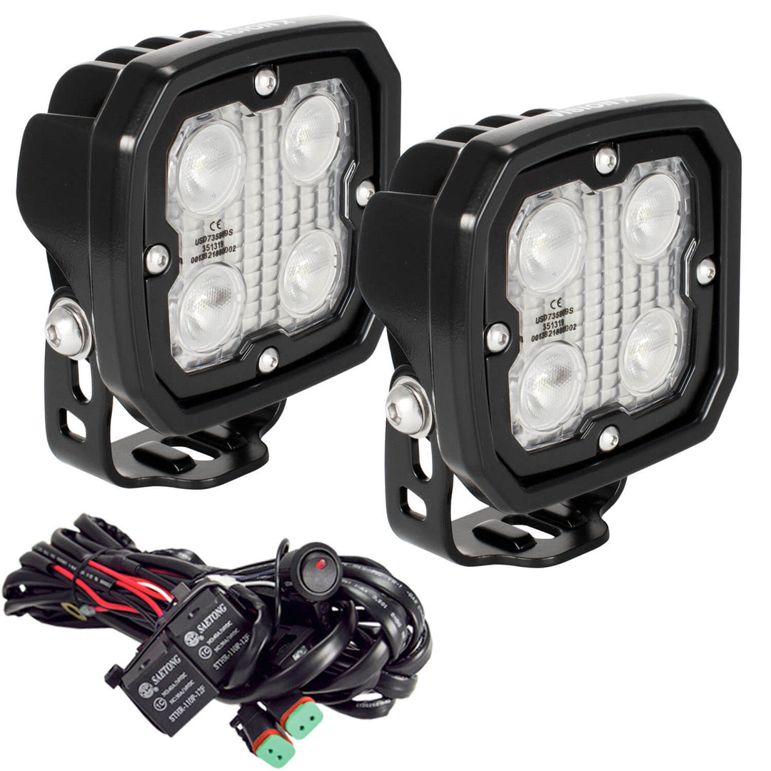 Kit de luz de trabajo LED Duralux 4 con haz de 40º