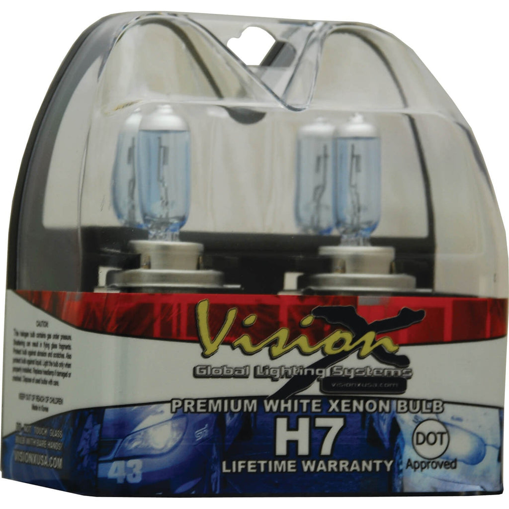 Super White Bulb Set H7 Hi/Low 55 Watt – Vision X Off-Road