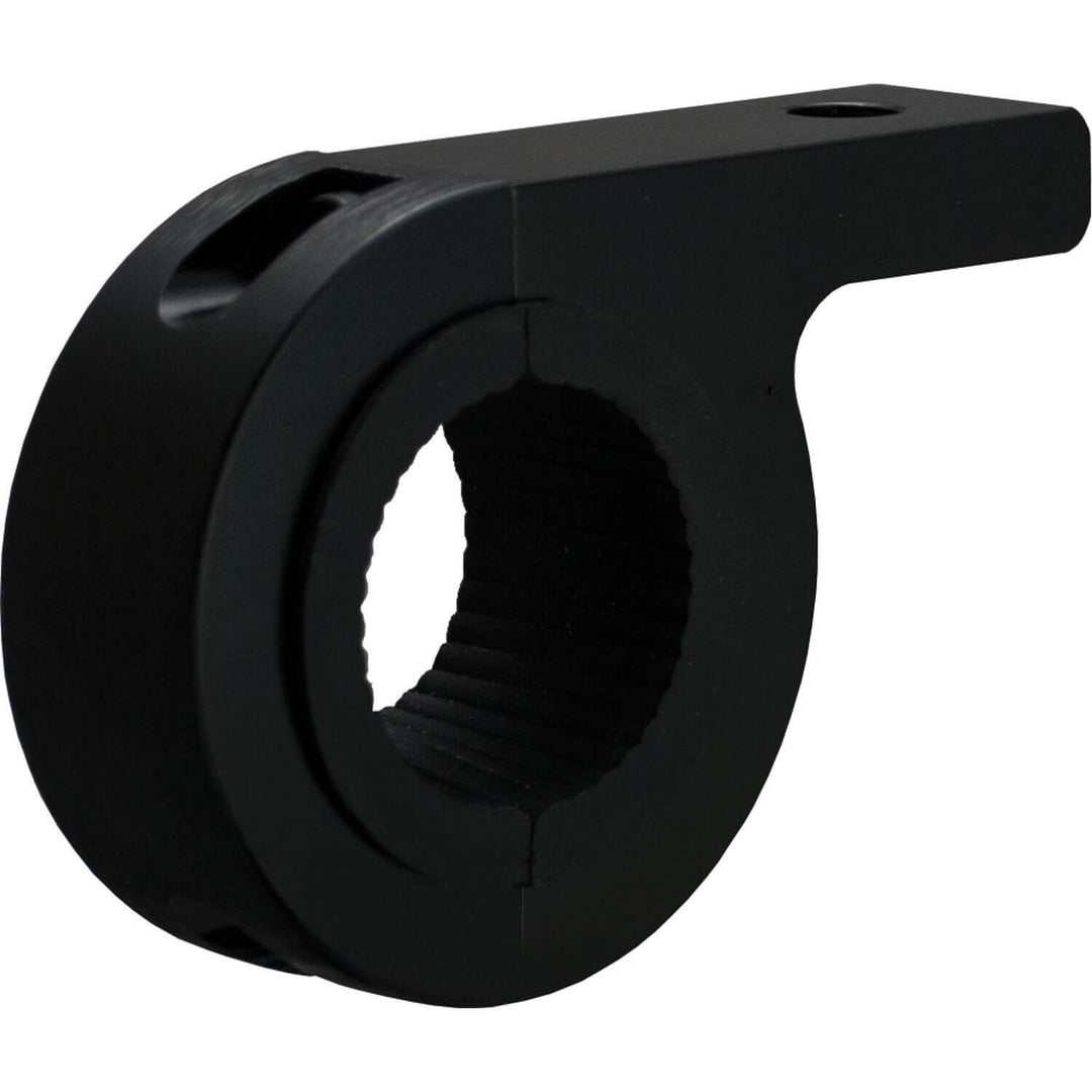 Paar schwarze 1,25" Rohrrahmen-Montageklemmen (für M8-Montageschraube)
