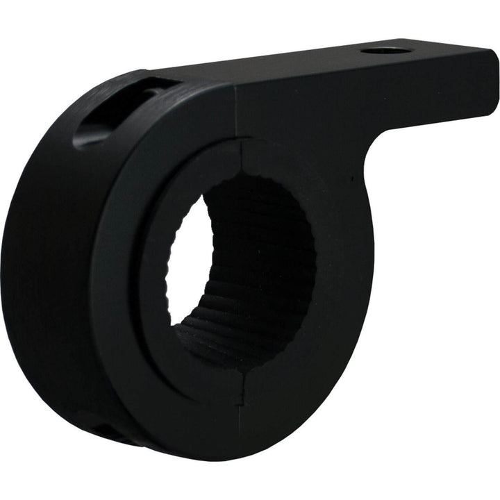 Paar schwarze 1,25" Rohrrahmen-Montageklemmen (für M8-Montageschraube)