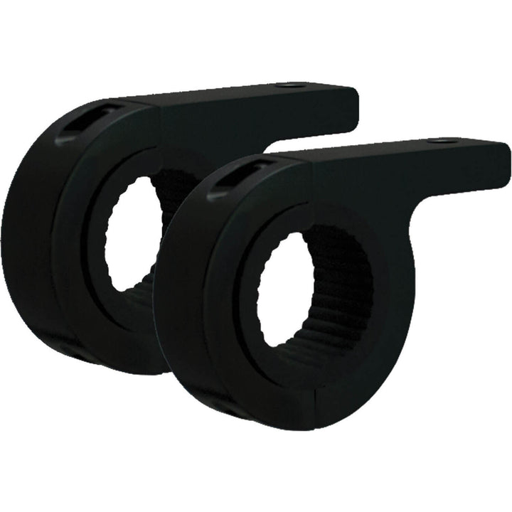 Par de abrazaderas negras para montaje en marco tubular de 1.50" (para perno de montaje M8)  