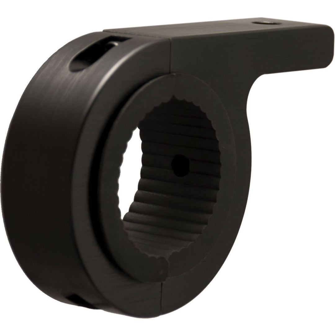 Paar schwarze 1,75" Rohrrahmen-Montageklemmen (für M8-Montageschraube)