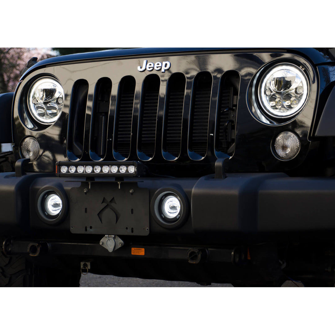 Optimus redondo de 3,7" con haz de 15º y luz LED Halo blanca