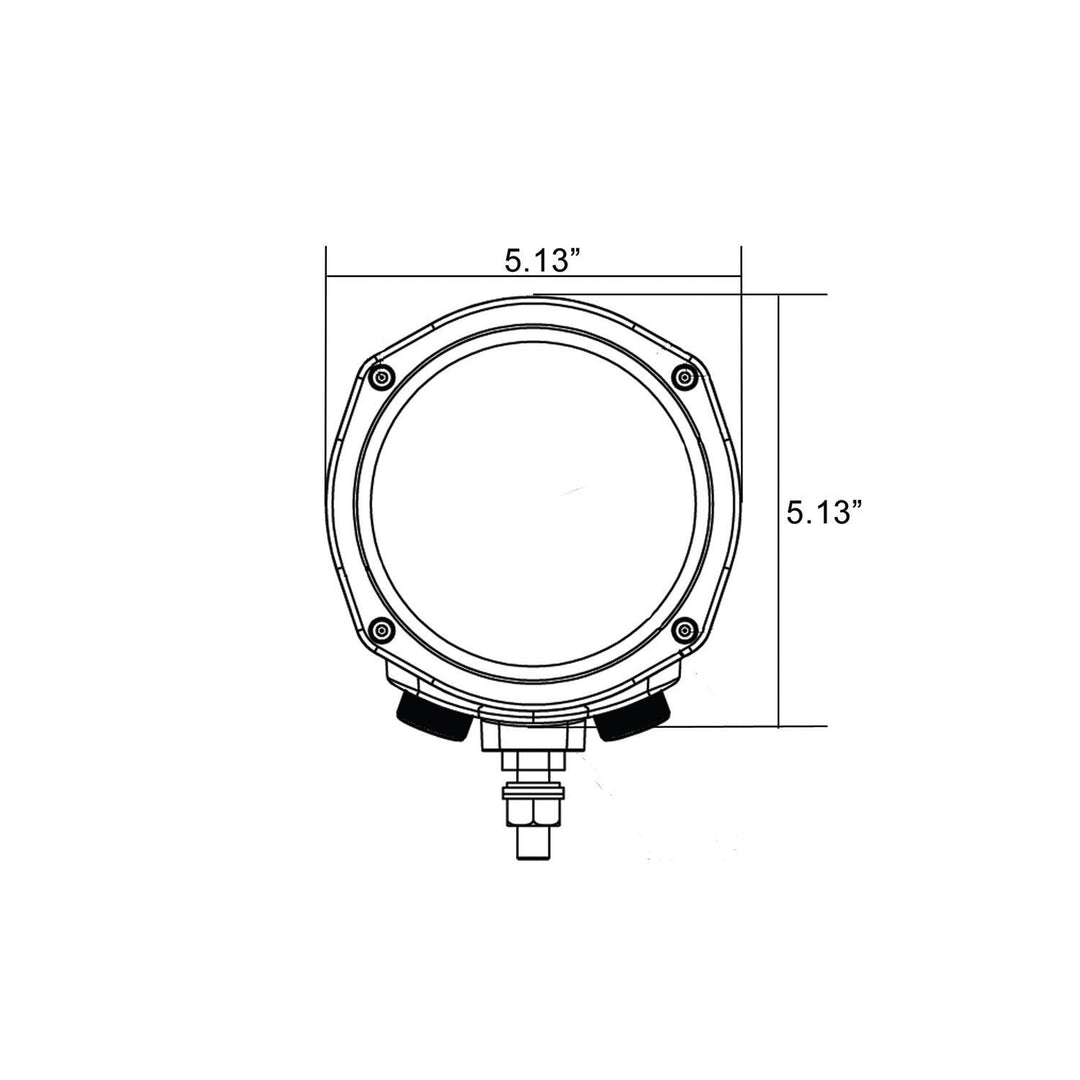 5″ halogenlampa