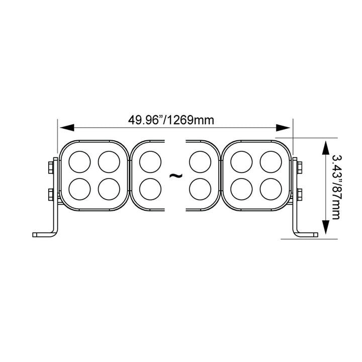 50" Unite Modular LED Light Bar - Preconfigured
