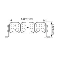 6" Unite modulaire LED-lichtbalk - voorgeconfigureerd